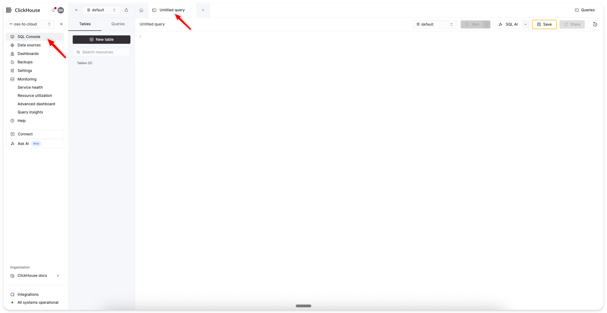 настройка параметров сервиса